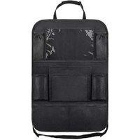 Multifunctional Car Storage Bag - Black, Anti-Kick, Wear-Resistant, Large 41x61cm Organiser