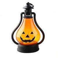 LED Pumpkin Horse Lantern - Decorative PVC Halloween Table Lamp, Retro Style