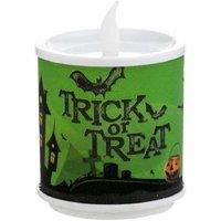 LED Electronic Candle Light - PVC Halloween Table Decor, 7.2cm x 10cm, Horror-Themed Ornament