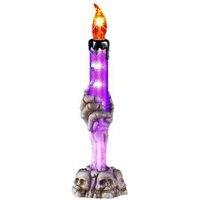 LED Ghost Hand Candle Table Decor - Plastic, Multi-LED, Halloween Scene Prop (21.5cm)