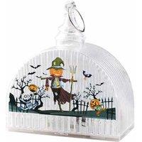 Glowing Pumpkin Lantern LED Table Night Light - PVC Halloween Decor (3-Piece Set, Durable Plastic)