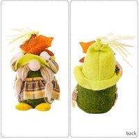 Harvest Gnome & Maple Leaf Rudolph Table Decor - Handcrafted Fabric Autumn Ornaments, 30cm