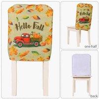 Harvest Autumn Dining Chair Covers - Durable Fabric, Festive Seasonal Design, Standard Size