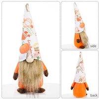 Harvest Faceless Rudolph Table Ornament - Hand-Sewn Fabric, Autumn Decor, 28cm