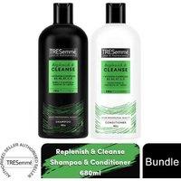 Tresemme Vitamin C Shampoo & Conditioner Set for Oily Hair - 680ml Duo, Daily Cleanse & Shine