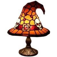 Witch Hat Table Lamp - Halloween Resin Tabletop Decor
