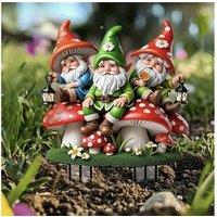 Acrylic Gnome Christmas Garden Ornament - Waterproof Outdoor Festive Decor