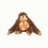 Musical Light-Up Gorilla Plush Toy - Multicolour, Interactive, Battery-Operated (Ages 1+)
