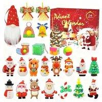 Kids DIY Toy Advent Calendar - 24 Surprise Christmas Pendants Gift Box