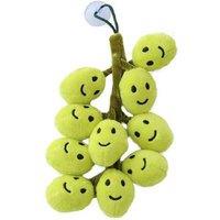 Simulated Grape Plush Interactive Hanging Fruit Toy - Eco-Friendly, Ages 3+, Imaginative Play