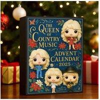 Dolly Parton 24-Day Collectible Advent Calendar 2025 - Blue Acrylic Box for Music Lovers