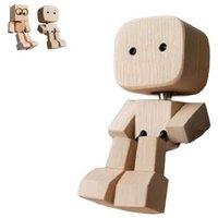 Handcrafted Wooden Shaking Man - Decorative Car Dashboard & Home Ornament