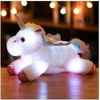 Light-Up Unicorn Plush Pillow - Interactive LED Toy for Girls (Ages 3+)