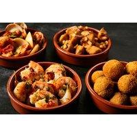 Five Tapas to Share with Glass of Wine for 2 at Cubatas, Glasgow - Upgrade for 4 People and to Add Sangria