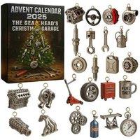 Gearhead's Garage 24-Day Car Parts Advent Calendar - Collectible Christmas Gift for Car Lovers