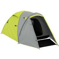 Outsunny 2-Person Waterproof Dome Tent with Porch - Lightweight Camping Shelter, 2000mm, Yellow/Grey