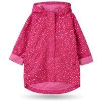 Kids' Lightweight Waterproof Parka with Jersey Lining - 7 Sizes, Bright Pink Print