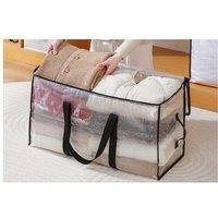 2Pcs Oversized Clear Storage Bags - Extra Large, Foldable, Multipurpose Organiser for Christmas Decorations & Home Storage