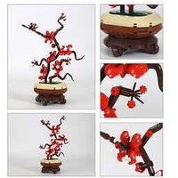 Flowers Building Blocks STEM Set - Ages 6+, Creative Educational Toy, Chinese Floral Theme