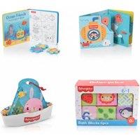 Fisher Price Bath Time Bundle - Puzzles, Books & Floating Fun Included