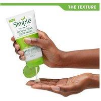 Simple Moisturising Facial Wash for Sensitive Skin - Hydrating Cleanser Gel, 2 x 150ml