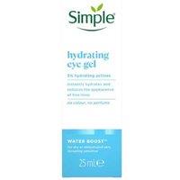 Simple Hydrate+ Eye Gel with Vegan Glycerin - Soothing Hydration for Delicate Under-Eye Skin, 25ml (1/3pk), Lightweight Gel for All Skin Types | Wowch