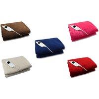 Glowmaster UK Electric Heated Blanket - 9 Heat Settings & 8 Colours