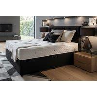 Black Radley Divan Bed Set with Memory Foam Mattress & Optional Storage - 6 Sizes & 3 Storage Options - 6 Month Warranty