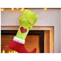 2 x Traditional Christmas Stockings - Hanging Tree & Fireplace Decorations, 29x50cm, Durable Polyester