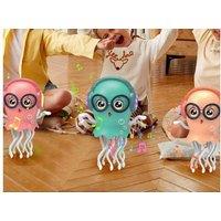 Dancing Jellyfish Music Toy - Interactive Sensory Play for Kids Ages 6+ - Battery-Operated, Colourful, Bump&Go Action