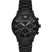 Emporio Armani AR11349 Quartz Chronograph Watch - Black Stainless Steel, 43mm, Water-Resistant