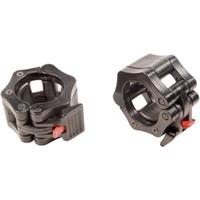 Generise Black Olympic Barbell Collars Pair - Heavy-Duty ABS, Quick-Release, 2" Olympic Fit