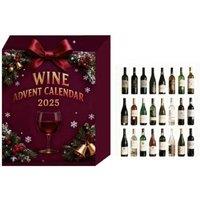 Luxury Wine Miniature Advent Calendar - 24 Collectible Resin Bottles for Adults