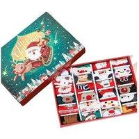 Christmas Colourful Socks Gift Box - Festive Cartoon Designs, Ready-to-Gift for All Ages