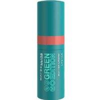 Maybelline New York Green Edition Butter Cream Lipstick - Vegan Hydrating Cream Formula, 13 Shell, Natural Finish