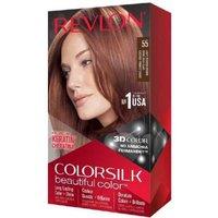 Revlon Colorsilk Light Red Brown Hair Dye - Ammonia-Free, Silk Protein Enriched, For All Hair Types