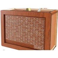 Wooden Piggy Bank Coin Jar for Kids & Families - Educational Money Saving Toy, Ages 5+, Eco-Friendly, Creative Play