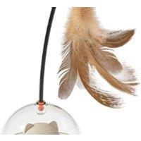 Smart Feather Interactive Automatic Sensing Cat Toy - Battery-Operated, Ages 3+, Active Play