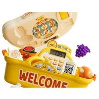 Children's Supermarket Cash Register Toy - Interactive Electronic Checkout for Ages 3+, Educational & Imaginative Play