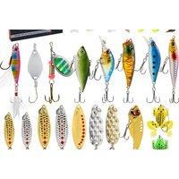 24-Piece Fishing Lure Advent Calendar Gift Set - 24 Surprises for Anglers