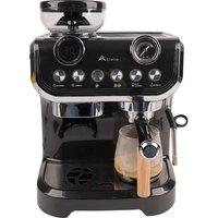 Automatic Coffee Machine with 15 Grind Settings, Steam Wand & Cup Warmer - Black