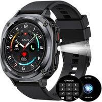 Chronus 1.39-Inch IPX8 Outdoor Fitness Smartwatch with 100+ Sport Modes and Health Features - 3 Colours