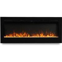 60 Inch Modern Wall Mounted Electric Fireplace with 9 Flame Colours