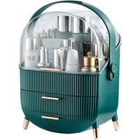 3-Drawer Portable Cosmetic Container with Transparent Lid - 5 Colours