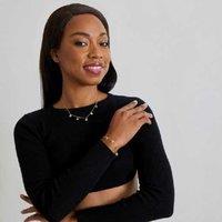 Luxenter Sunah Multicoloured Zirconia Bracelet - 18K Gold Plated, Elegant Gift, Timeless Style