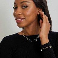 18K Gold Yak Pendant Necklace with Sparkling Zirconia - Elegant Gold-Plated Jewellery for Women