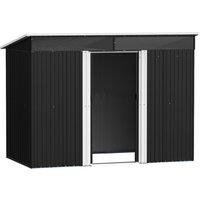 Metal Storage Shed with Secure Lockable Sliding Doors