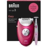 PRICE DROP! Braun Silk-pil 3 Corded Epilator for Women - Electric Hair Removal Device for Legs, Body & Sensitive Skin
