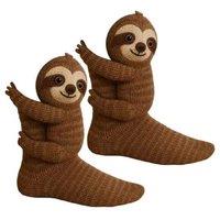 Women's Black 3D Knitted Animal Crew Socks - Cosy Polyester, Fun Christmas Gift, EUR 37-40