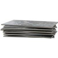 10/20/30pcs Grey Self-Adhesive Waterproof PVC Wall Tiles for Easy Makeovers